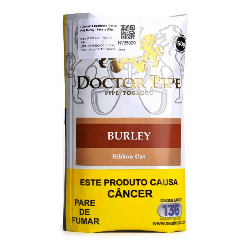 Fumo para Cachimbo Burley - Pacote (50g) - Mercado de Luxo - O Maior E-Commerce de Bens, Produtos e Serviços de Luxo do Brasil.