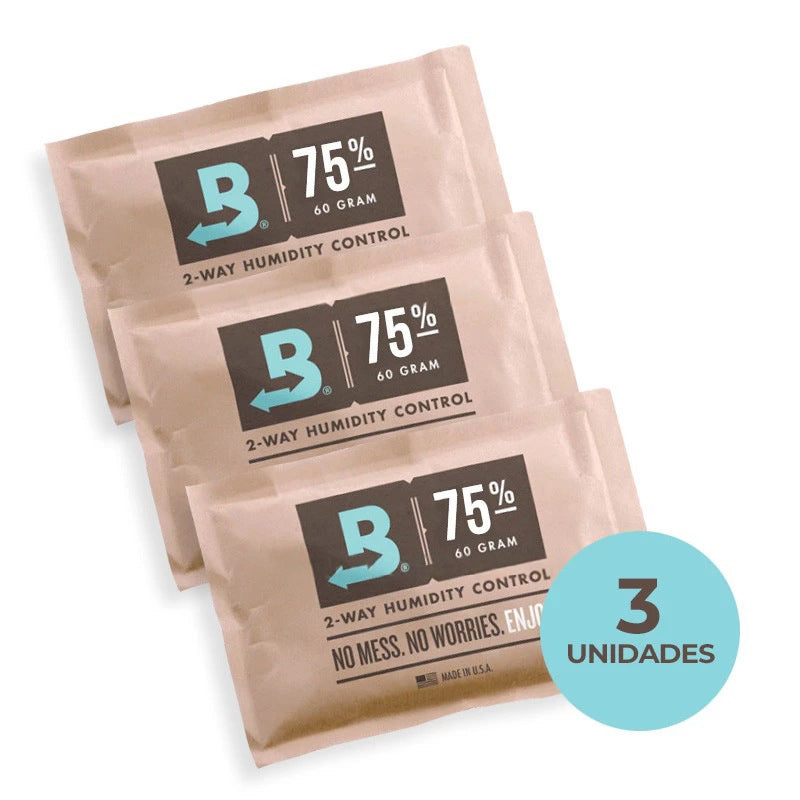 Umidificador Boveda 75% (60g) - Kit com 3 - Mercado de Luxo - O Maior E-Commerce de Bens, Produtos e Serviços de Luxo do Brasil.