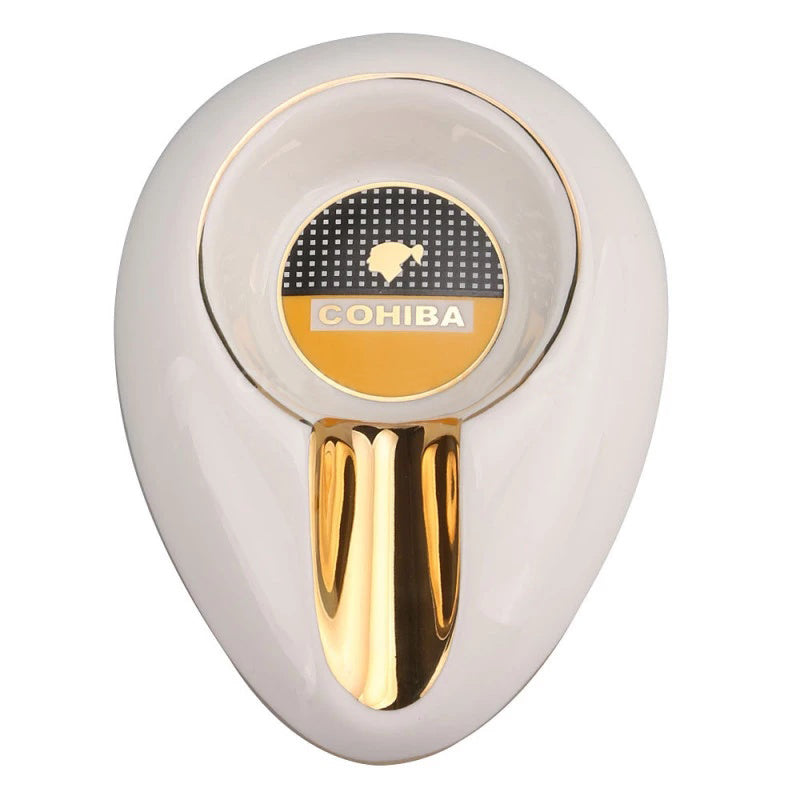 Cinzeiro de Ceramica Pequeno para 1 Charuto - Branco - Mercado de Luxo - O Maior E-Commerce de Bens, Produtos e Serviços de Luxo do Brasil.