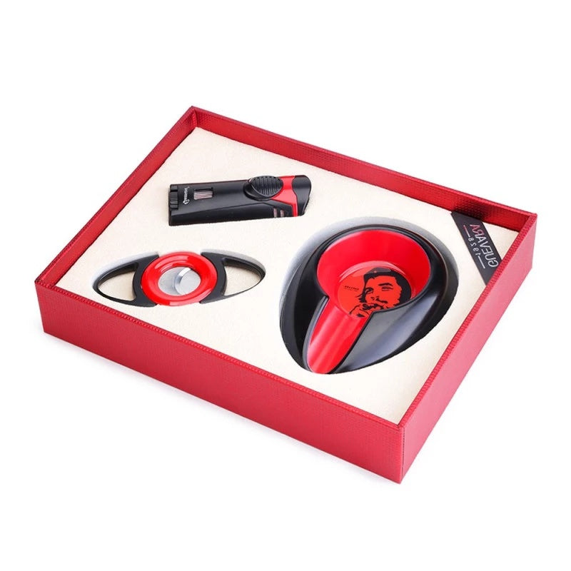 Kit 6313 (Cortador, Isqueiro e Cinzeiro) - Preto - Mercado de Luxo - O Maior E-Commerce de Bens, Produtos e Serviços de Luxo do Brasil.