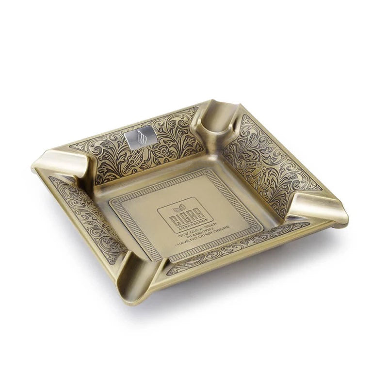 Cinzeiro de Metal Premium JF-2004 - Ouro Velho - Mercado de Luxo - O Maior E-Commerce de Bens, Produtos e Serviços de Luxo do Brasil.