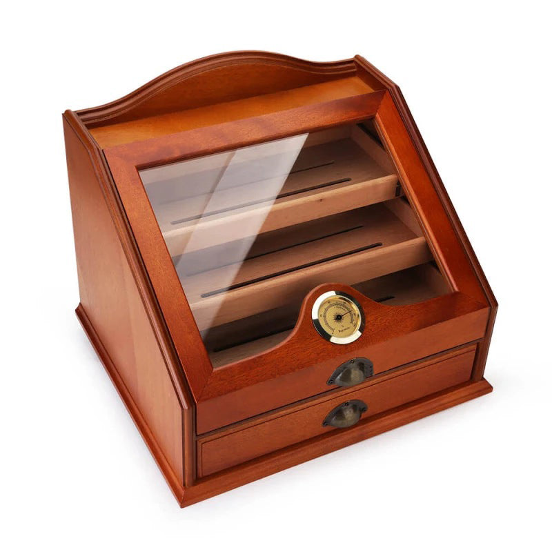Umidor para 80 Charutos (Com 4 Gavetas) - Marrom - Mercado de Luxo - O Maior E-Commerce de Bens, Produtos e Serviços de Luxo do Brasil.