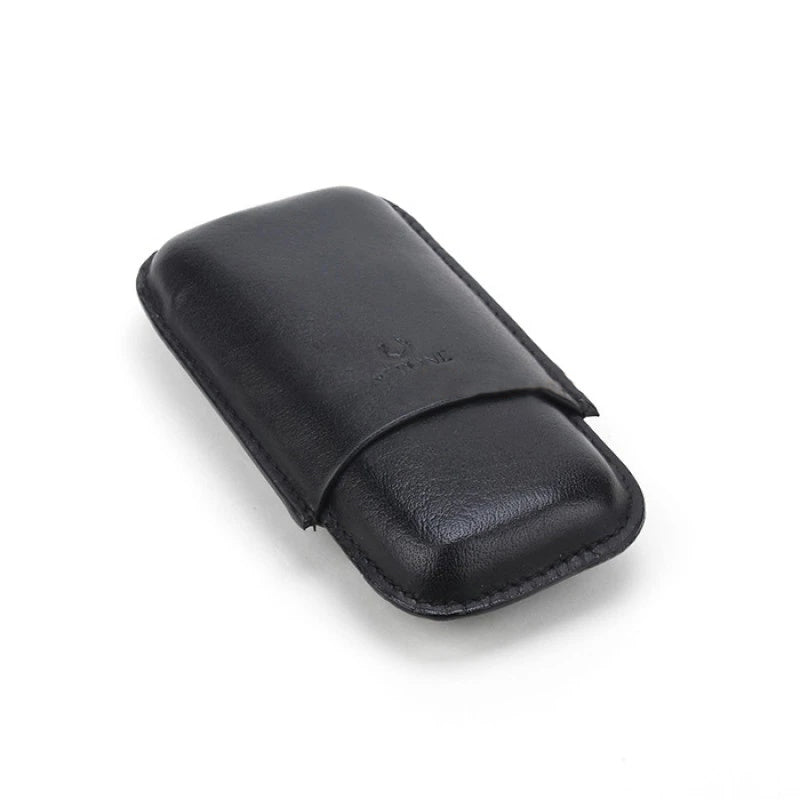 Porta 2 Charuto em Couro 2F - Preto - Mercado de Luxo - O Maior E-Commerce de Bens, Produtos e Serviços de Luxo do Brasil.