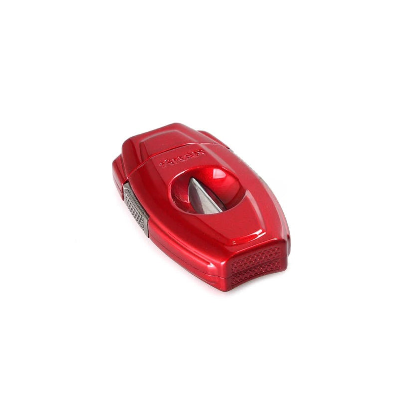 Cortador de Charutos VX2 de Metal (Corte em V) - Vermelho - Mercado de Luxo - O Maior E-Commerce de Bens, Produtos e Serviços de Luxo do Brasil.