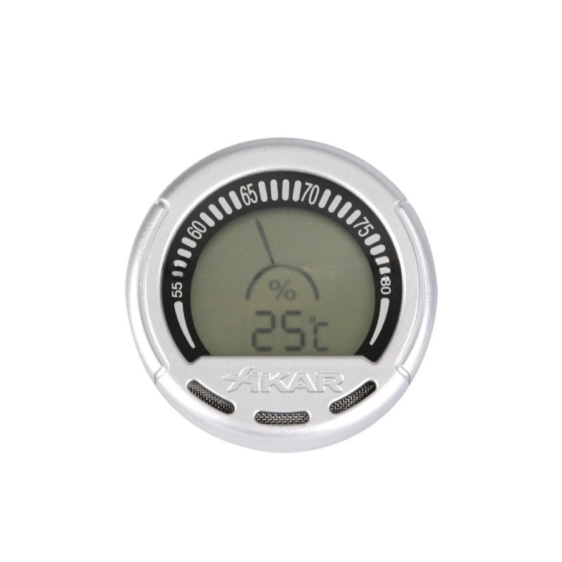 Higrômetro Digital Redondo Gauge - Mercado de Luxo - O Maior E-Commerce de Bens, Produtos e Serviços de Luxo do Brasil.