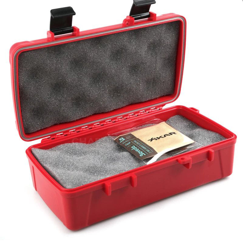 Umidor de Viagem para 10 Charutos - Vermelho - Mercado de Luxo - O Maior E-Commerce de Bens, Produtos e Serviços de Luxo do Brasil.