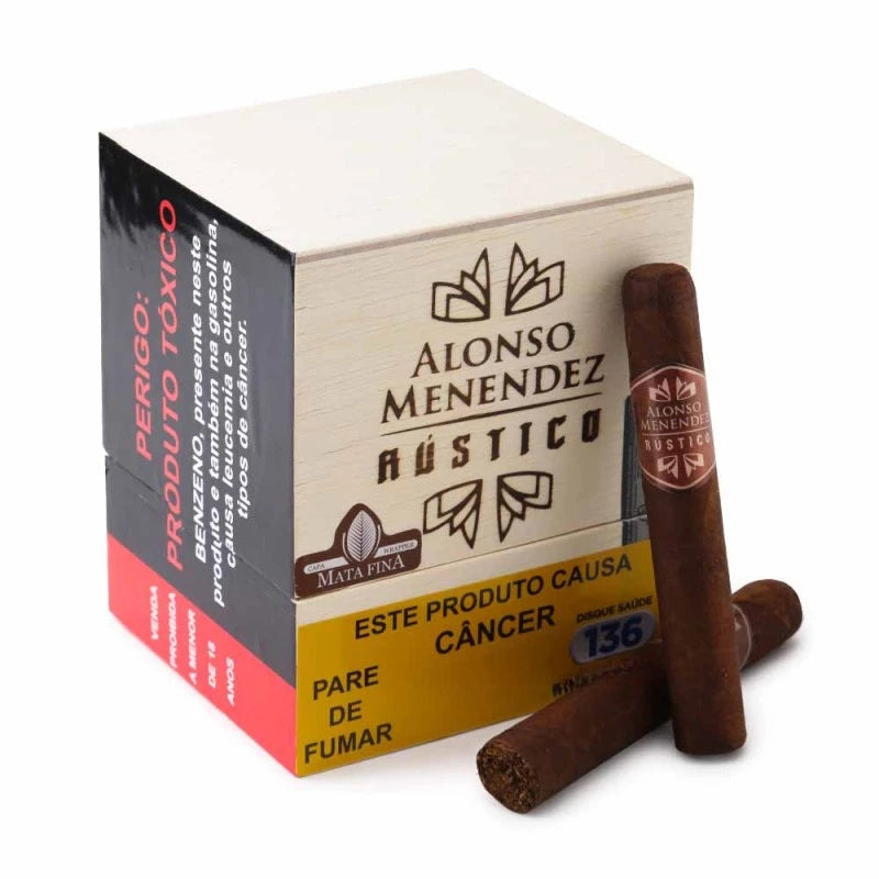Charuto Robusto Rustico - Caixa com 25 - Mercado de Luxo - O Maior E-Commerce de Bens, Produtos e Serviços de Luxo do Brasil.