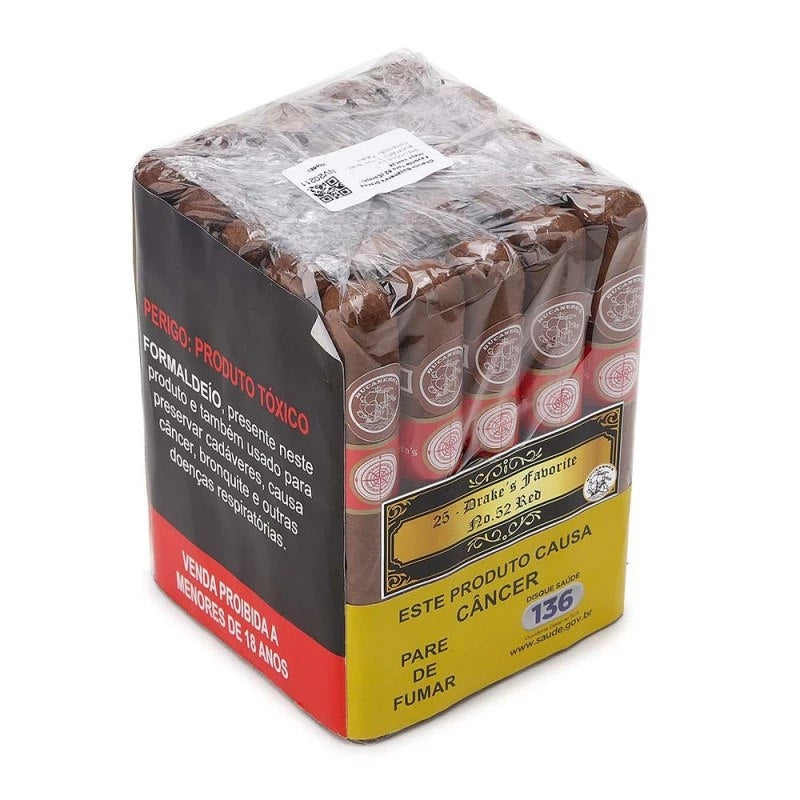 Charuto Drake's Favorite Toro 52 (Corojo) - Maço com 25 - Mercado de Luxo - O Maior E-Commerce de Bens, Produtos e Serviços de Luxo do Brasil.