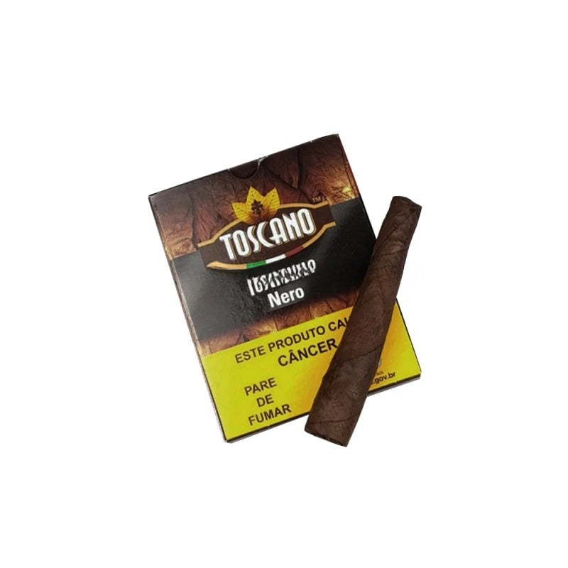 Charuto Toscanello Nero (Chocolate) - Petaca com 5 - Mercado de Luxo - O Maior E-Commerce de Bens, Produtos e Serviços de Luxo do Brasil.