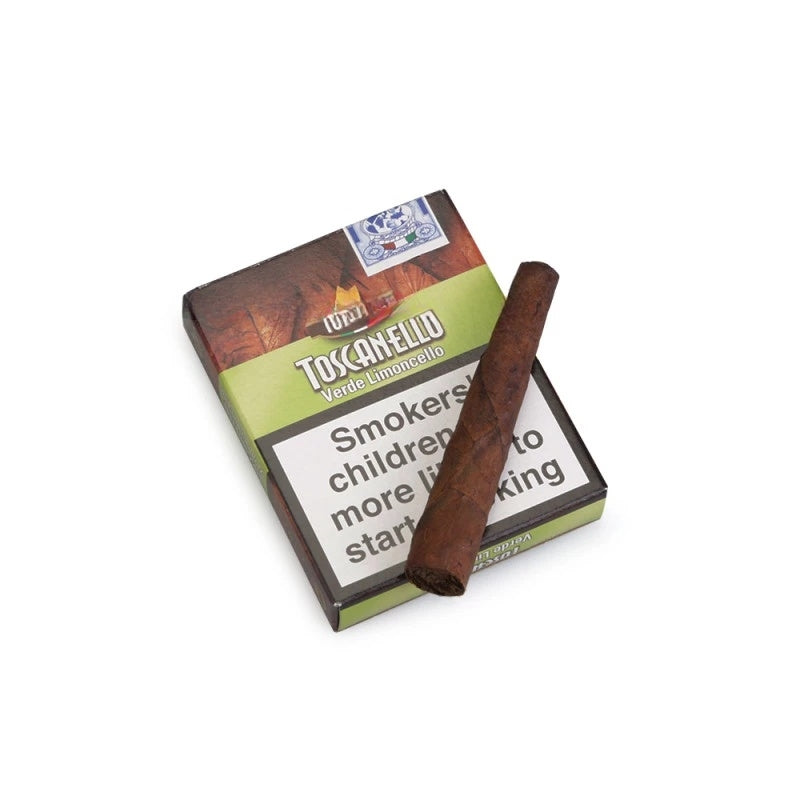 Charuto Toscanello Verde (Limoncello) - Petaca com 5 - Mercado de Luxo - O Maior E-Commerce de Bens, Produtos e Serviços de Luxo do Brasil.