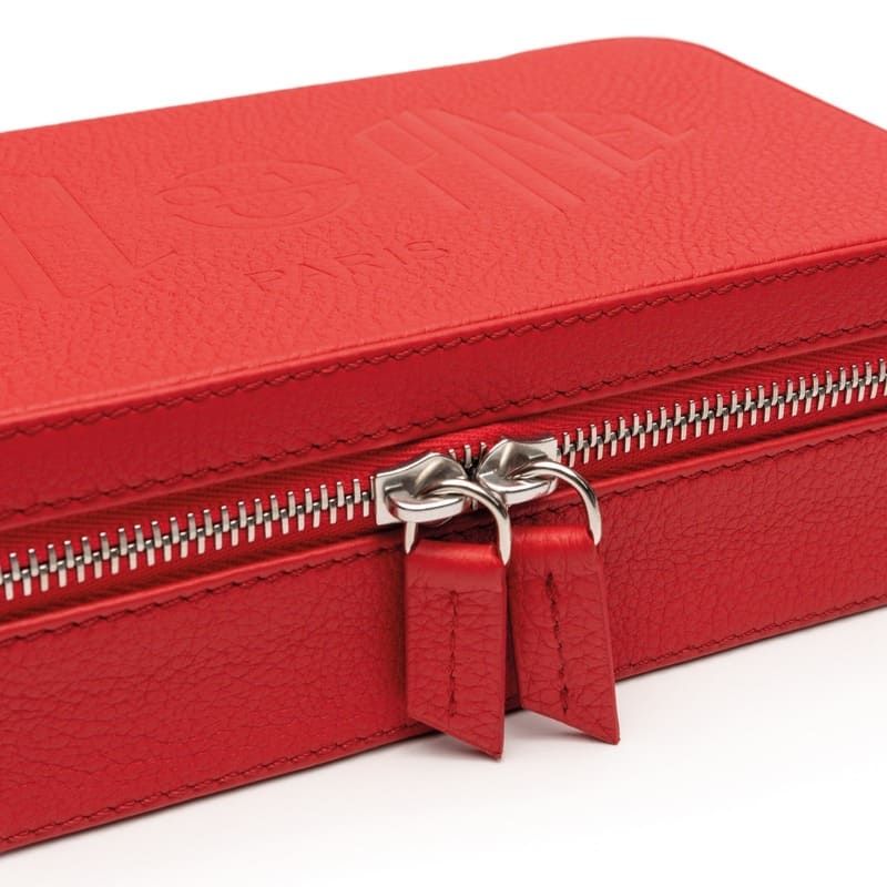 Umidor Boîte à Cigares Pappy Boyington Taurillon Vermelho - Mercado de Luxo - O Maior E-Commerce de Bens, Produtos e Serviços de Luxo do Brasil.