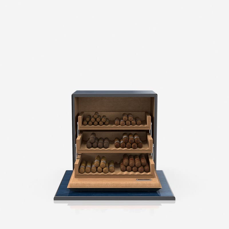 Umidor Sycamore Laca Azul - Mercado de Luxo - O Maior E-Commerce de Bens, Produtos e Serviços de Luxo do Brasil.