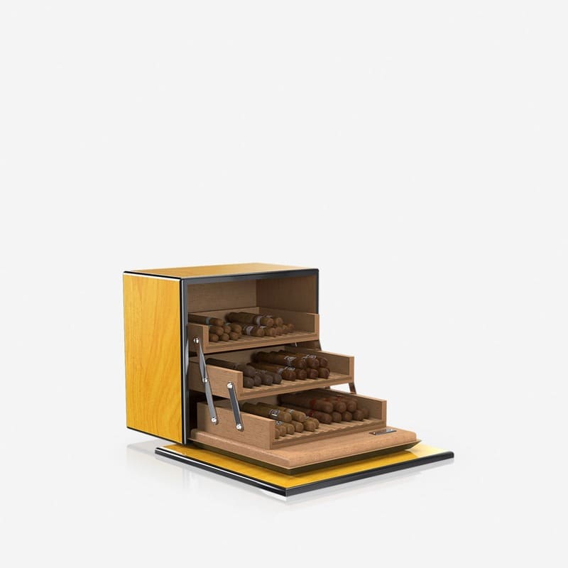 Umidor Sycamore Laca Amarela - Mercado de Luxo - O Maior E-Commerce de Bens, Produtos e Serviços de Luxo do Brasil.