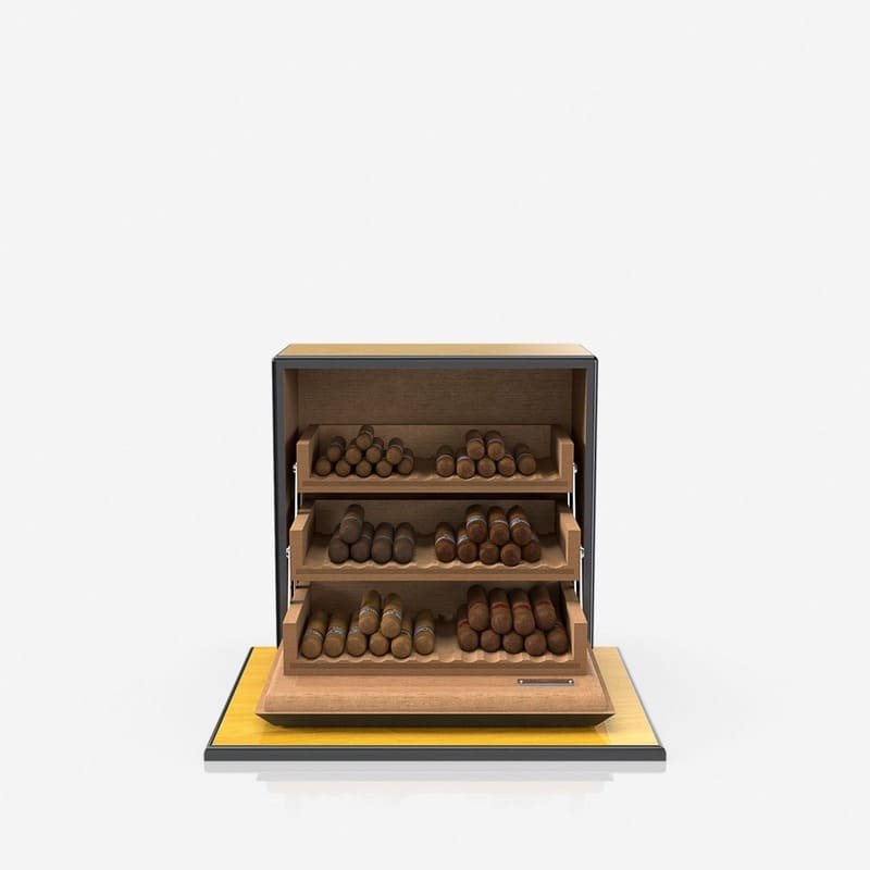 Umidor Sycamore Laca Amarela - Mercado de Luxo - O Maior E-Commerce de Bens, Produtos e Serviços de Luxo do Brasil.