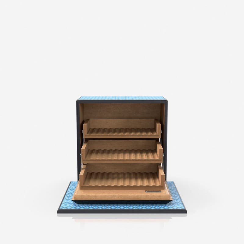 Umidor Coated Canvas Azul - Mercado de Luxo - O Maior E-Commerce de Bens, Produtos e Serviços de Luxo do Brasil.