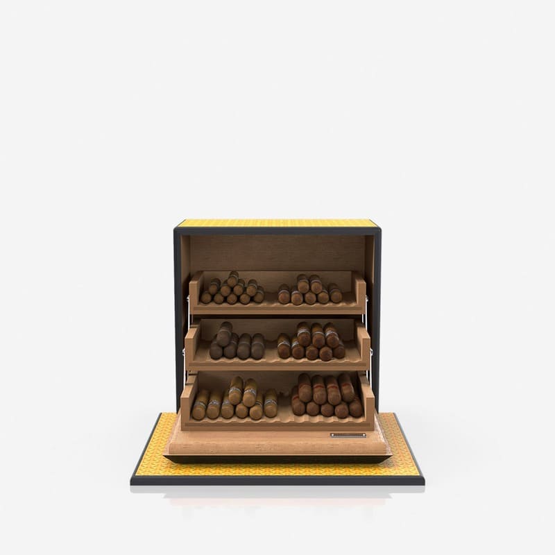 Umidor Coated Canvas Amarelo Limão Siciliano - Mercado de Luxo - O Maior E-Commerce de Bens, Produtos e Serviços de Luxo do Brasil.