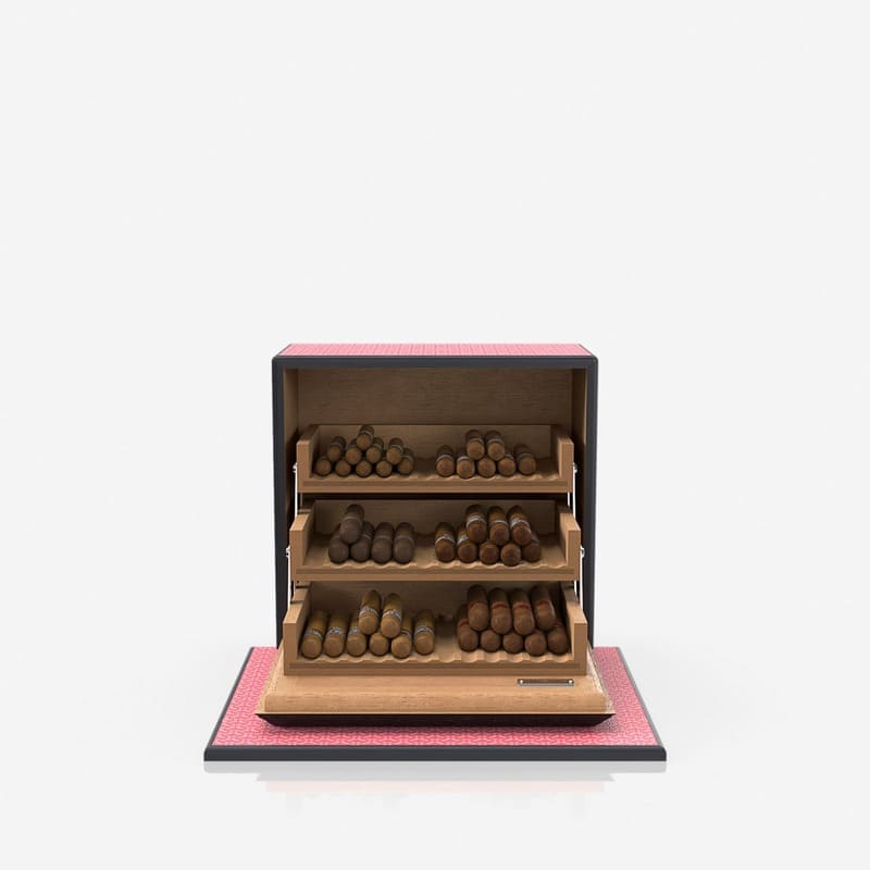 Umidor Coated Canvas Rosa Grenadine - Mercado de Luxo - O Maior E-Commerce de Bens, Produtos e Serviços de Luxo do Brasil.