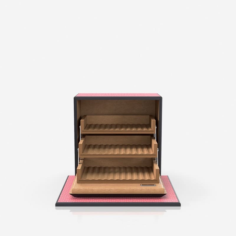 Umidor Coated Canvas Rosa Grenadine - Mercado de Luxo - O Maior E-Commerce de Bens, Produtos e Serviços de Luxo do Brasil.