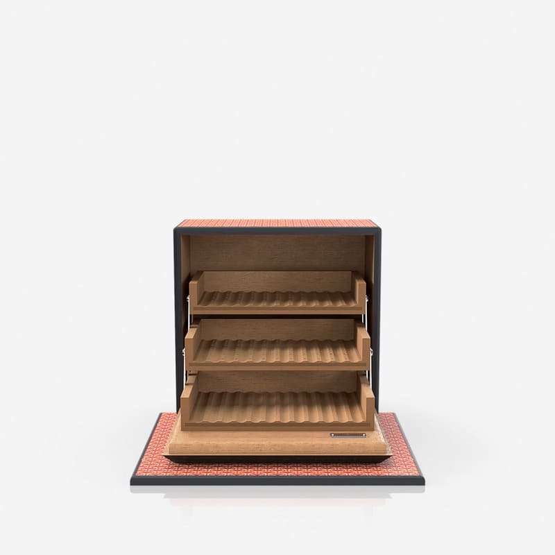 Umidor Coated Canvas Poppy Vermelho - Mercado de Luxo - O Maior E-Commerce de Bens, Produtos e Serviços de Luxo do Brasil.