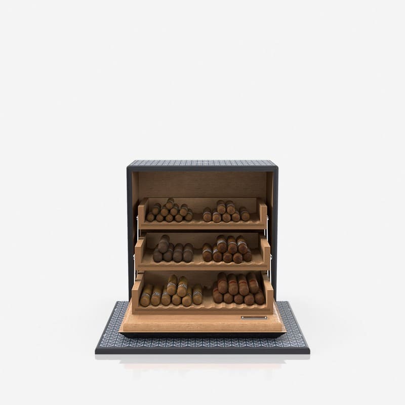 Umidor Coated Canvas Indigo Azul - Mercado de Luxo - O Maior E-Commerce de Bens, Produtos e Serviços de Luxo do Brasil.