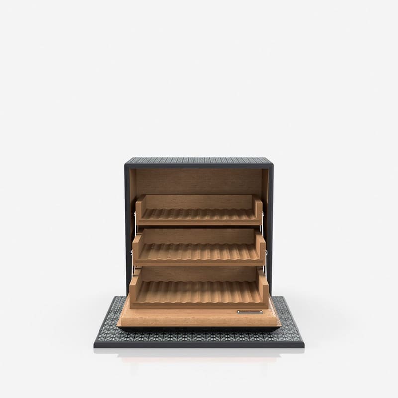 Umidor Coated Canvas Perfect Black Preto - Mercado de Luxo - O Maior E-Commerce de Bens, Produtos e Serviços de Luxo do Brasil.