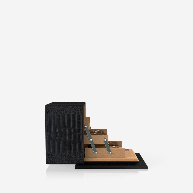 Umidor Alligator Preto Cr - Mercado de Luxo - O Maior E-Commerce de Bens, Produtos e Serviços de Luxo do Brasil.