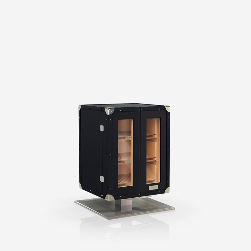 Umidor Leather Mini Trunk Preto - Mercado de Luxo - O Maior E-Commerce de Bens, Produtos e Serviços de Luxo do Brasil.