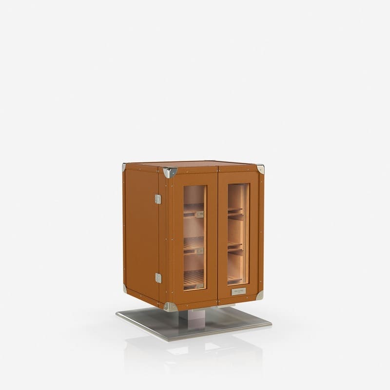 Umidor Leather Mini Trunk Marrom - Mercado de Luxo - O Maior E-Commerce de Bens, Produtos e Serviços de Luxo do Brasil.