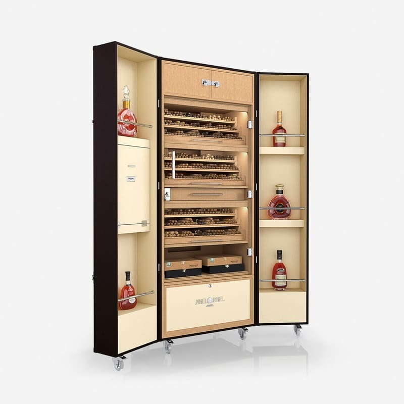 Umidor Ultimate Trunk Calfskin Chocolate e Interior Bege - Mercado de Luxo - O Maior E-Commerce de Bens, Produtos e Serviços de Luxo do Brasil.