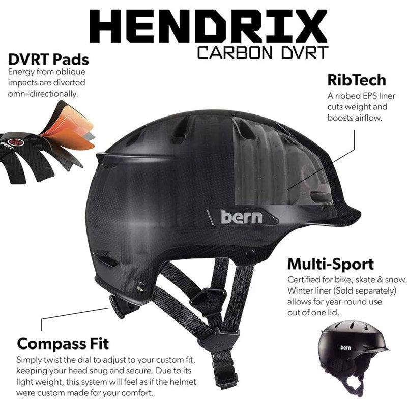 Capacete urbano Hendrix Carbon DVRT - Mercado de Luxo - O Maior E-Commerce de Bens, Produtos e Serviços de Luxo do Brasil.
