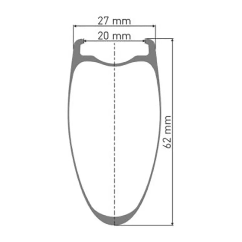 Roda dianteira de estrada ARC 1100 Dicut 62 CL Disc Tubeless - Mercado de Luxo - O Maior E-Commerce de Bens, Produtos e Serviços de Luxo do Brasil.