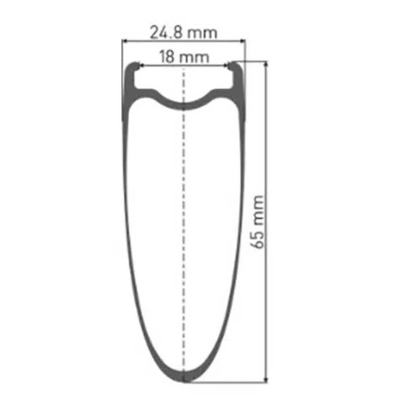 Roda dianteira de estrada PRC 1400 Spline 65 CL Disc Tubeless - Mercado de Luxo - O Maior E-Commerce de Bens, Produtos e Serviços de Luxo do Brasil.