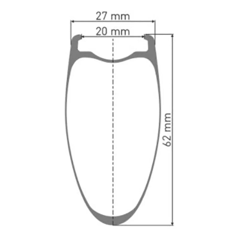 Roda dianteira de estrada HEC 1400 Spline 20 CL Disc Tubeless - Mercado de Luxo - O Maior E-Commerce de Bens, Produtos e Serviços de Luxo do Brasil.