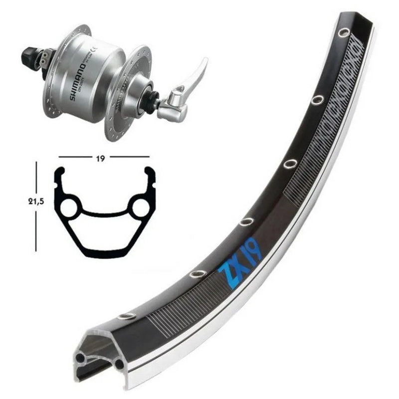 Roda dianteira ZX19 QR Dynamo Shimano DH3N72 - Mercado de Luxo - O Maior E-Commerce de Bens, Produtos e Serviços de Luxo do Brasil.