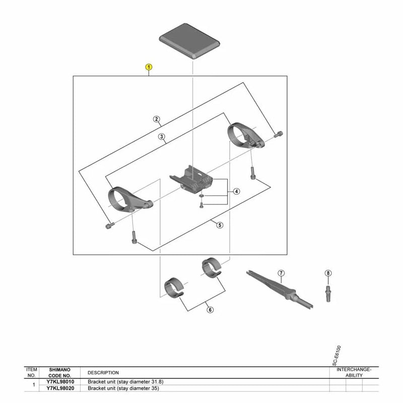 Suporte para ciclocomputador SC-EN610 - Mercado de Luxo - O Maior E-Commerce de Bens, Produtos e Serviços de Luxo do Brasil.