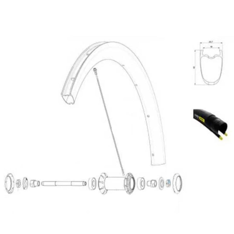 Aro Cosmic Pro Carbon UST TDF Front - Mercado de Luxo - O Maior E-Commerce de Bens, Produtos e Serviços de Luxo do Brasil.