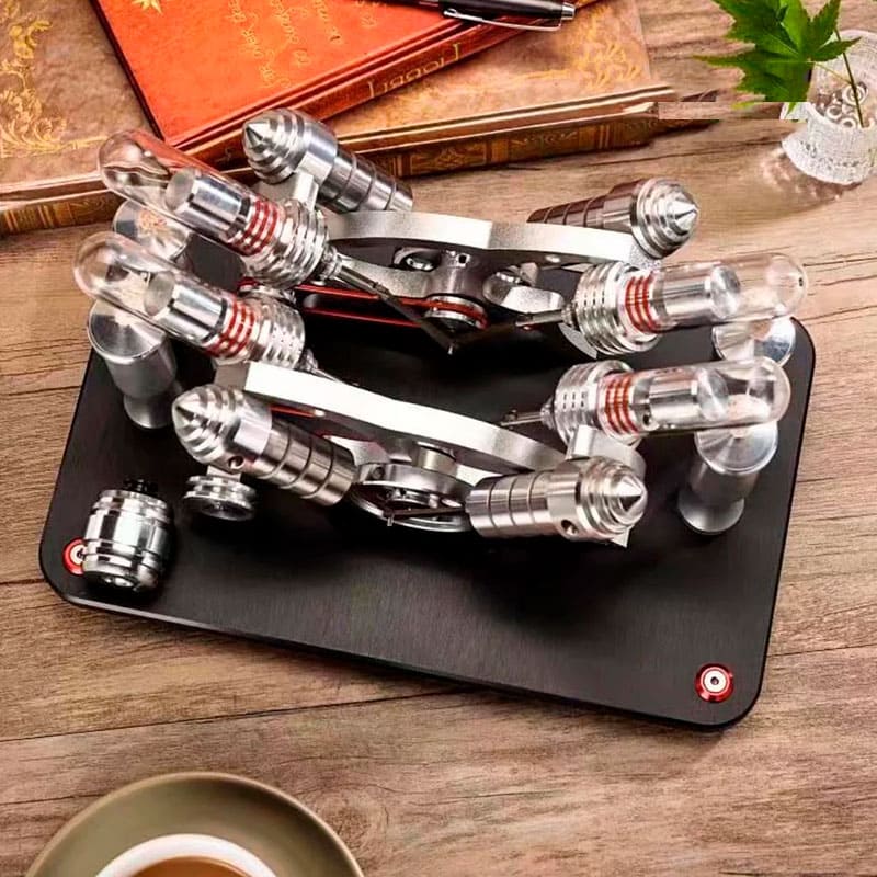 Motor Stirling Modelo V4 - Mercado de Luxo - O Maior E-Commerce de Bens, Produtos e Serviços de Luxo do Brasil.
