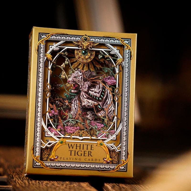 Baralho Edição Limitada White Tiger Frame 1 Unidade - Coffee Com o Quadro - Mercado de Luxo - O Maior E-Commerce de Bens, Produtos e Serviços de Luxo do Brasil.