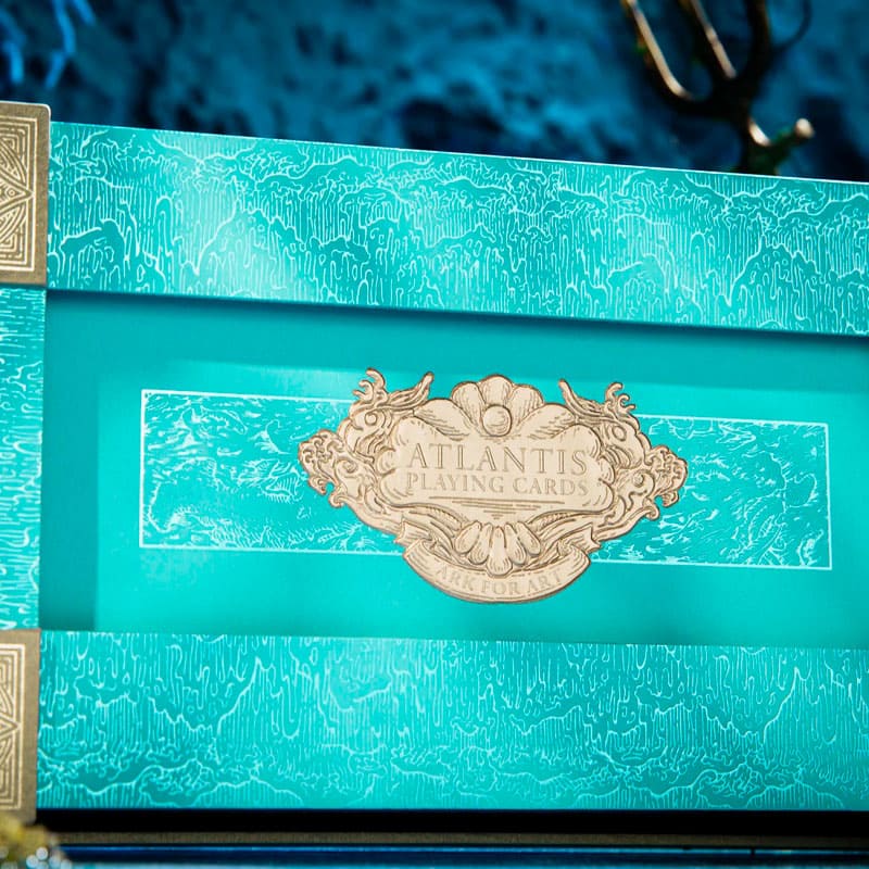 Baralho Edição Limitada Atlantis Artist Box 2 Unidades - Azul e Dourado - Mercado de Luxo - O Maior E-Commerce de Bens, Produtos e Serviços de Luxo do Brasil.