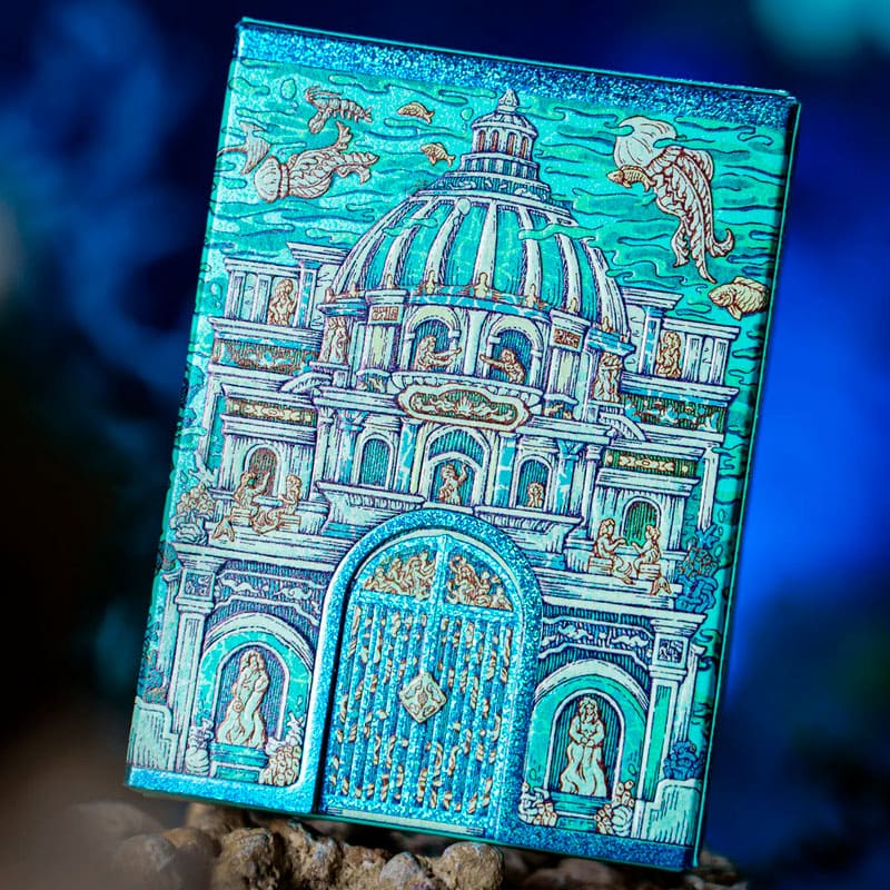 Baralho Edição Limitada Atlantis Artist Box 2 Unidades - Azul e Dourado - Mercado de Luxo - O Maior E-Commerce de Bens, Produtos e Serviços de Luxo do Brasil.