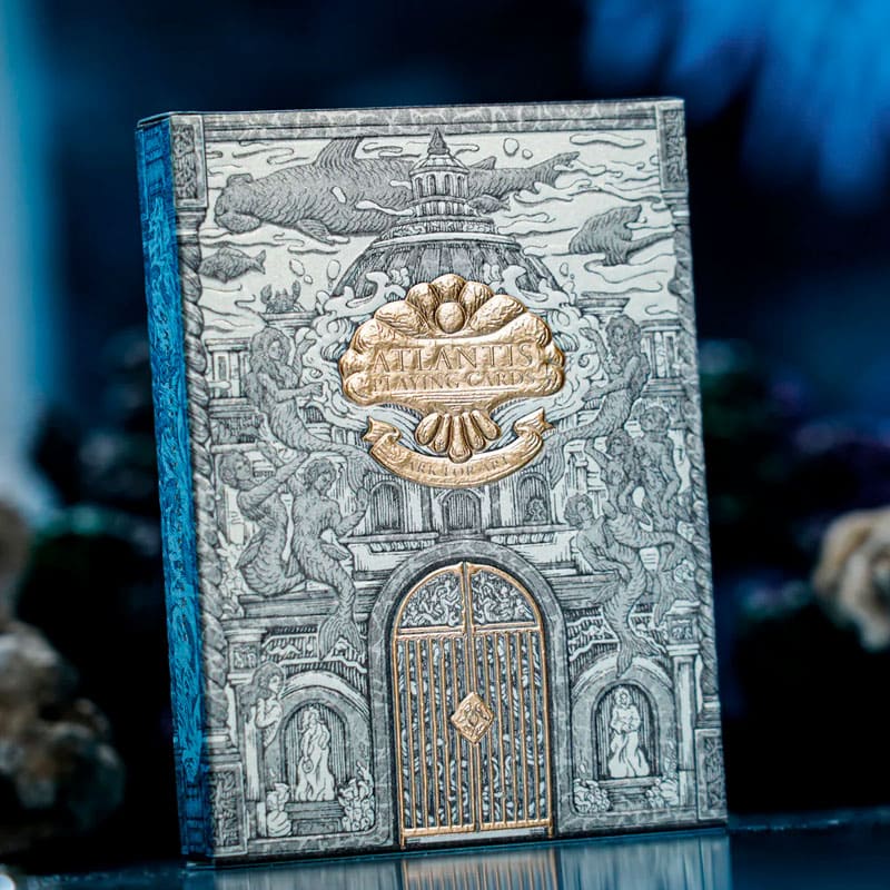 Baralho Edição Limitada Atlantis Artist Box 2 Unidades - Azul e Dourado - Mercado de Luxo - O Maior E-Commerce de Bens, Produtos e Serviços de Luxo do Brasil.