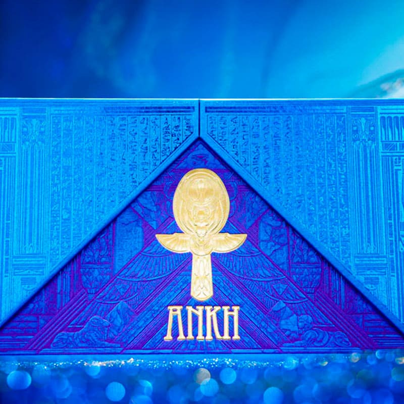 Baralho Edição Limitada Ankh Artist Box 2 Unidades - Azul e Dourado - Mercado de Luxo - O Maior E-Commerce de Bens, Produtos e Serviços de Luxo do Brasil.