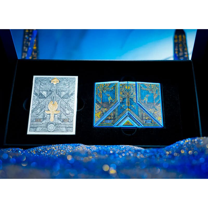 Baralho Edição Limitada Ankh Artist Box 2 Unidades - Azul e Dourado - Mercado de Luxo - O Maior E-Commerce de Bens, Produtos e Serviços de Luxo do Brasil.