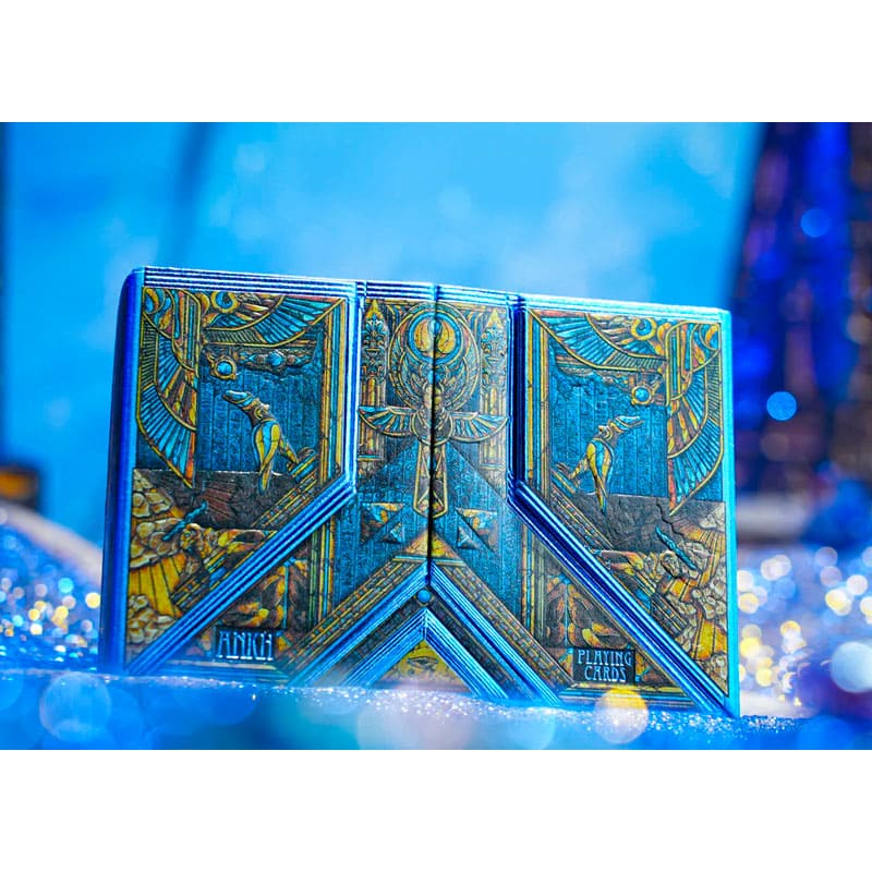 Baralho Edição Limitada Ankh Artist Box 2 Unidades - Azul e Dourado - Mercado de Luxo - O Maior E-Commerce de Bens, Produtos e Serviços de Luxo do Brasil.