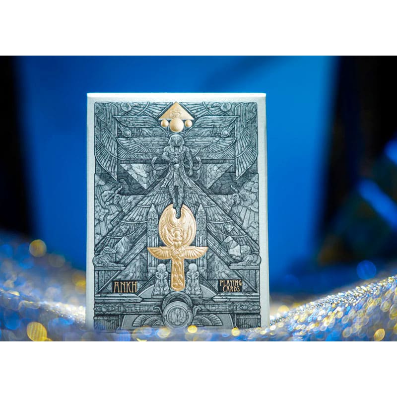 Baralho Edição Limitada Ankh Artist Box 2 Unidades - Azul e Dourado - Mercado de Luxo - O Maior E-Commerce de Bens, Produtos e Serviços de Luxo do Brasil.