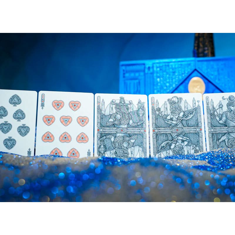 Baralho Edição Limitada Ankh Artist Box 2 Unidades - Azul e Dourado - Mercado de Luxo - O Maior E-Commerce de Bens, Produtos e Serviços de Luxo do Brasil.