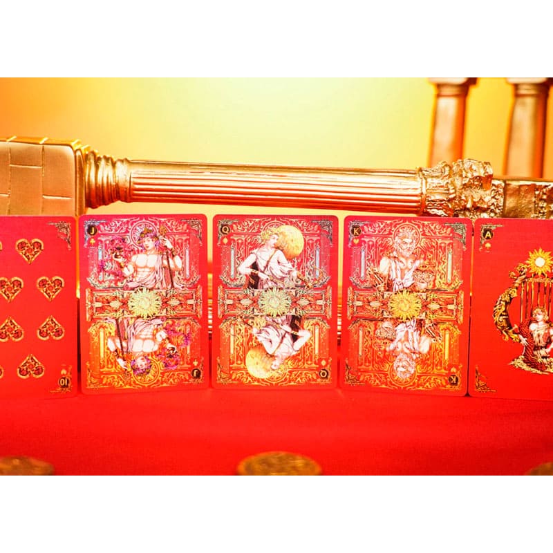 Baralho Edição Limitada Apollo Artist Box 2 Unidades - Vermelho e Dourado - Mercado de Luxo - O Maior E-Commerce de Bens, Produtos e Serviços de Luxo do Brasil.