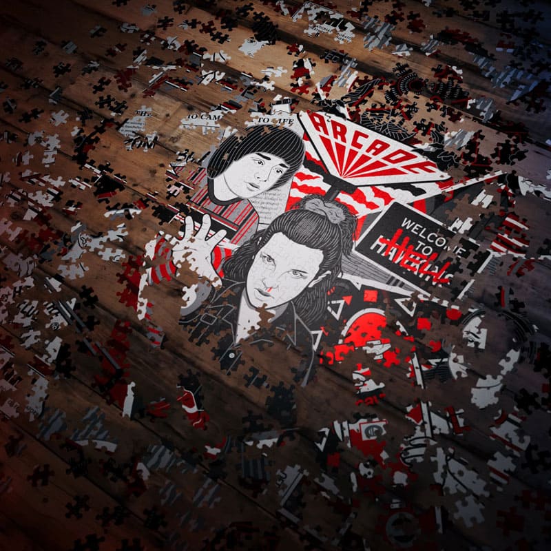 Quebra-Cabeça Stranger Things - 1.000 Peças - Mercado de Luxo - O Maior E-Commerce de Bens, Produtos e Serviços de Luxo do Brasil.