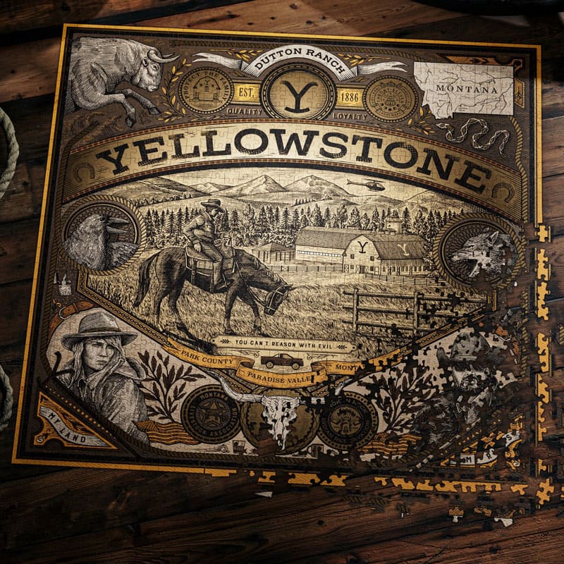 Quebra-Cabeça Yellowstone - 1.000 Peças - Mercado de Luxo - O Maior E-Commerce de Bens, Produtos e Serviços de Luxo do Brasil.