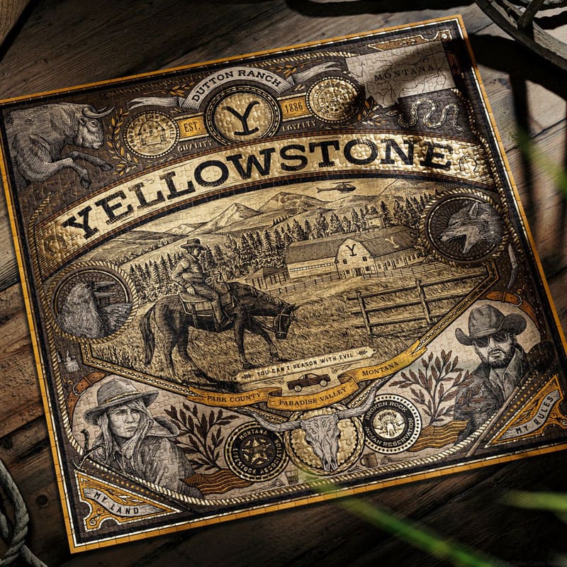 Quebra-Cabeça Yellowstone - 1.000 Peças - Mercado de Luxo - O Maior E-Commerce de Bens, Produtos e Serviços de Luxo do Brasil.